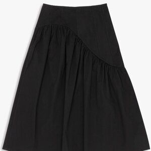 Lisa Says Gah Black Midi Skirt
